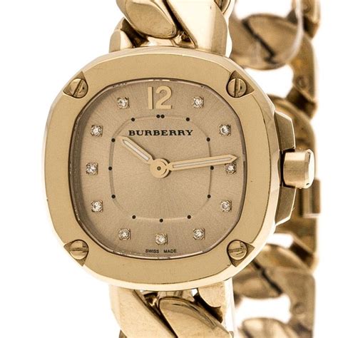 golden burberry|burberry gold watch women's.